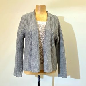GAP women open cardigan cotton size M grey
